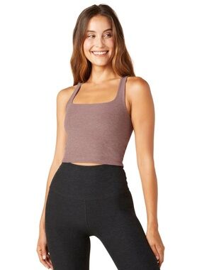 Beyond Yoga Square Neck Cropped Tank Size Medium